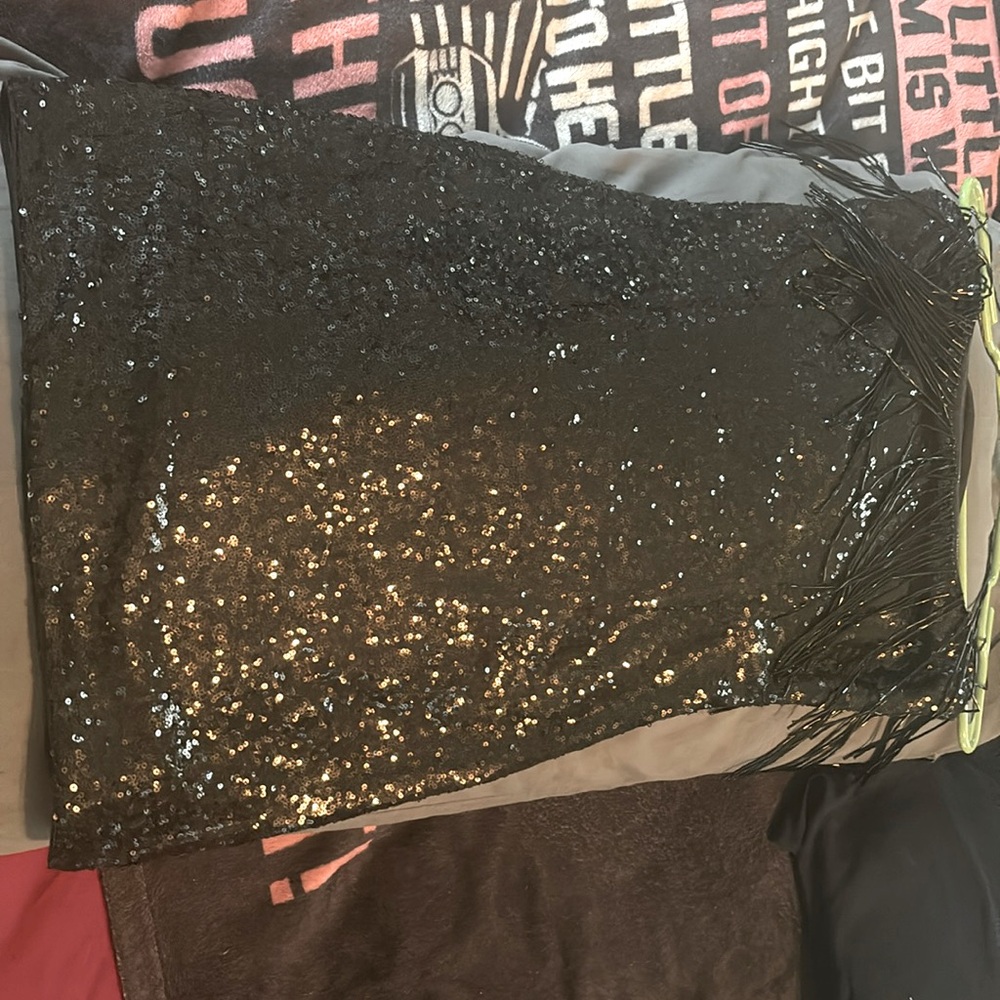 Black little sequence dress